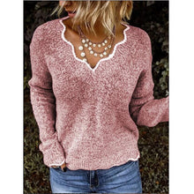 Load image into Gallery viewer, Solid Color Loose Fit Women Pullover Sweaters