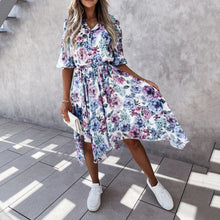 Load image into Gallery viewer, Fashion Floral Print Dress