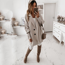 Load image into Gallery viewer, Seven Point Sleeve Lapel Woolen Coat