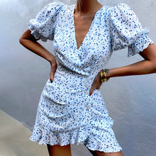 Load image into Gallery viewer, V-Neck Ruffle Dress