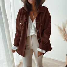 Load image into Gallery viewer, Casual Buttoned Woolen Coat