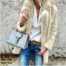 Load image into Gallery viewer, Fashion Solid Color Stand Collar Plush coat