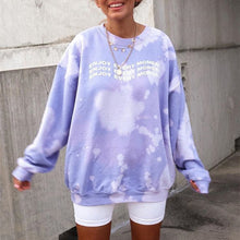 Load image into Gallery viewer, Tie Dye Round Neck Loose Fit Sweatshirt