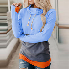 Load image into Gallery viewer, Stitching Slim Long-Sleeved Warm Sweatshirt