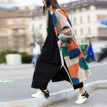 Load image into Gallery viewer, Lapel Print Long Sleeve Coat
