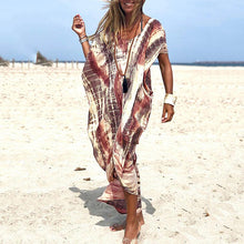 Load image into Gallery viewer, Casual Tie-Dye Short-Sleeved Loose Maxi Dress