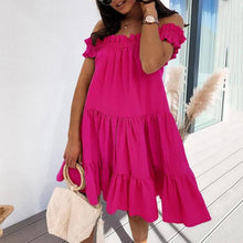 Load image into Gallery viewer, Fashion Off-Shoulder Mini Dress