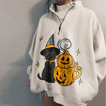 Load image into Gallery viewer, Lapel Printed Sweatshirt