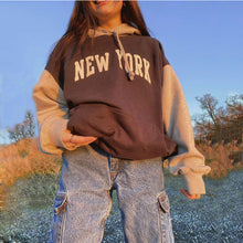 Load image into Gallery viewer, Hooded Panelled Long-Sleeved Sweatshirt