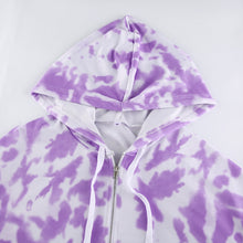 Load image into Gallery viewer, Tie-dye Hoodie Coat