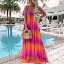 Load image into Gallery viewer, Bohemia Style Chiffion Vacation Maxi Dress