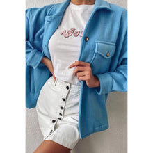 Load image into Gallery viewer, Single-breasted Woolen Coat
