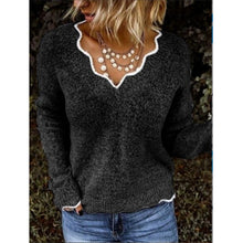 Load image into Gallery viewer, Solid Color Loose Fit Women Pullover Sweaters
