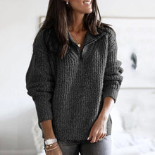 Load image into Gallery viewer, Zipper Pullover Sweater