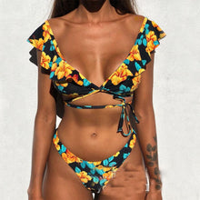 Load image into Gallery viewer, Sexy Ruffle Printed Bikini Swimwear