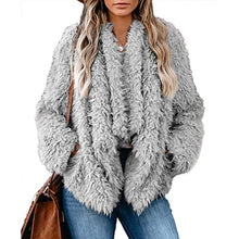 Load image into Gallery viewer, Plush Solid Color Long Sleeve Coat