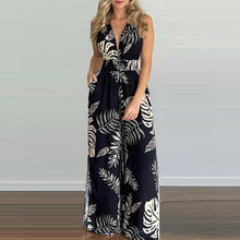 Load image into Gallery viewer, Holiday style Printed Sling Jumpsuit