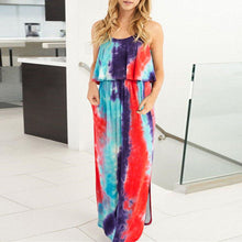 Load image into Gallery viewer, Tie Dye Casual Loose Fit Maxi Dress