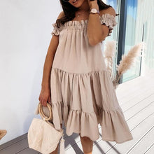 Load image into Gallery viewer, Fashion Off-Shoulder Mini Dress