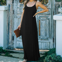 Load image into Gallery viewer, Casual Loose Fit Solid Color Maxi Dress