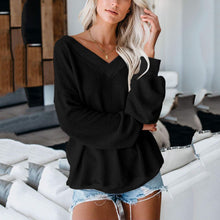 Load image into Gallery viewer, One-shoulder Waffle Knitted T-shirt