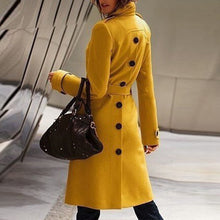 Load image into Gallery viewer, Fashion Slim Back Slit Woolen Coat