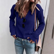 Load image into Gallery viewer, V-neck Knitted Sweater