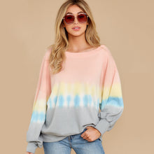 Load image into Gallery viewer, Printed Long-sleeved Round Neck Sweatshirt