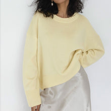 Load image into Gallery viewer, Pure Color Knitted Casual Pullover Sweater