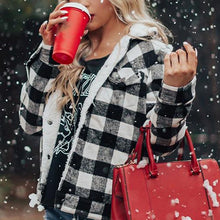 Load image into Gallery viewer, Short Plaid Cotton Jacket Coat