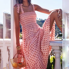 Load image into Gallery viewer, Elegant Sling Print Vacation Maxi Dress