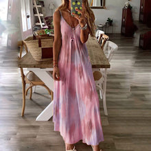 Load image into Gallery viewer, Sling Tie-Dye Maxi Dress