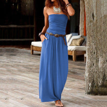 Load image into Gallery viewer, Elegant Solid Color Casual Maxi Dress