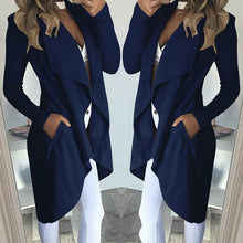 Load image into Gallery viewer, Lapel Slim Mid-Length Trench Coat