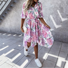 Load image into Gallery viewer, Fashion Floral Print Dress