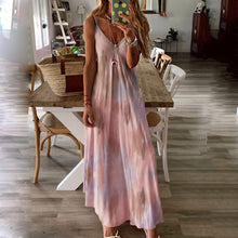 Load image into Gallery viewer, Sling Tie-Dye Maxi Dress