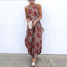 Load image into Gallery viewer, Sleeveless Floarl Printed Sling Dress