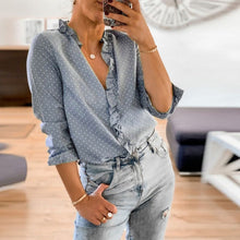 Load image into Gallery viewer, Polka Dot Long Sleeve Shirt
