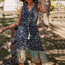 Load image into Gallery viewer, Casual Holiday Style Floral Printed Dress