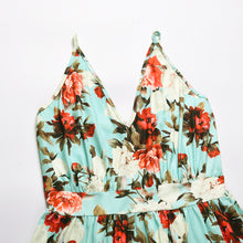 Load image into Gallery viewer, Floral Sling Vacation Maxi Dress