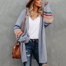Load image into Gallery viewer, Long Sleeve Sweater Cardigan Coat