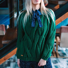 Load image into Gallery viewer, Round Neck Twist Knit Sweater