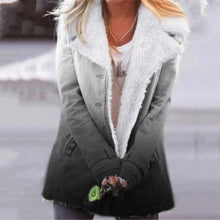 Load image into Gallery viewer, Gradient Printed Plush Warm Coat