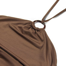 Load image into Gallery viewer, Solid Color Halterneck Bodycon Mini Dress