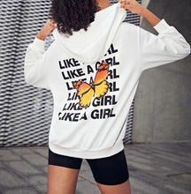 Load image into Gallery viewer, Fashion Butterfly Printed Hooded Sweatshirt