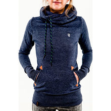 Load image into Gallery viewer, Long Sleeve Pocket Embroidered Hooded Sweatshirt