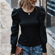 Load image into Gallery viewer, Retro Puff Sleeve T-shirt Top