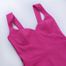 Load image into Gallery viewer, Elegant V-Neck Zipper Bodycon Dress