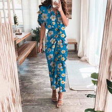 Load image into Gallery viewer, Fashion Printed V-Neck Maxi Dress
