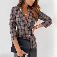 Load image into Gallery viewer, Metal Double-Breasted Blazer Coat